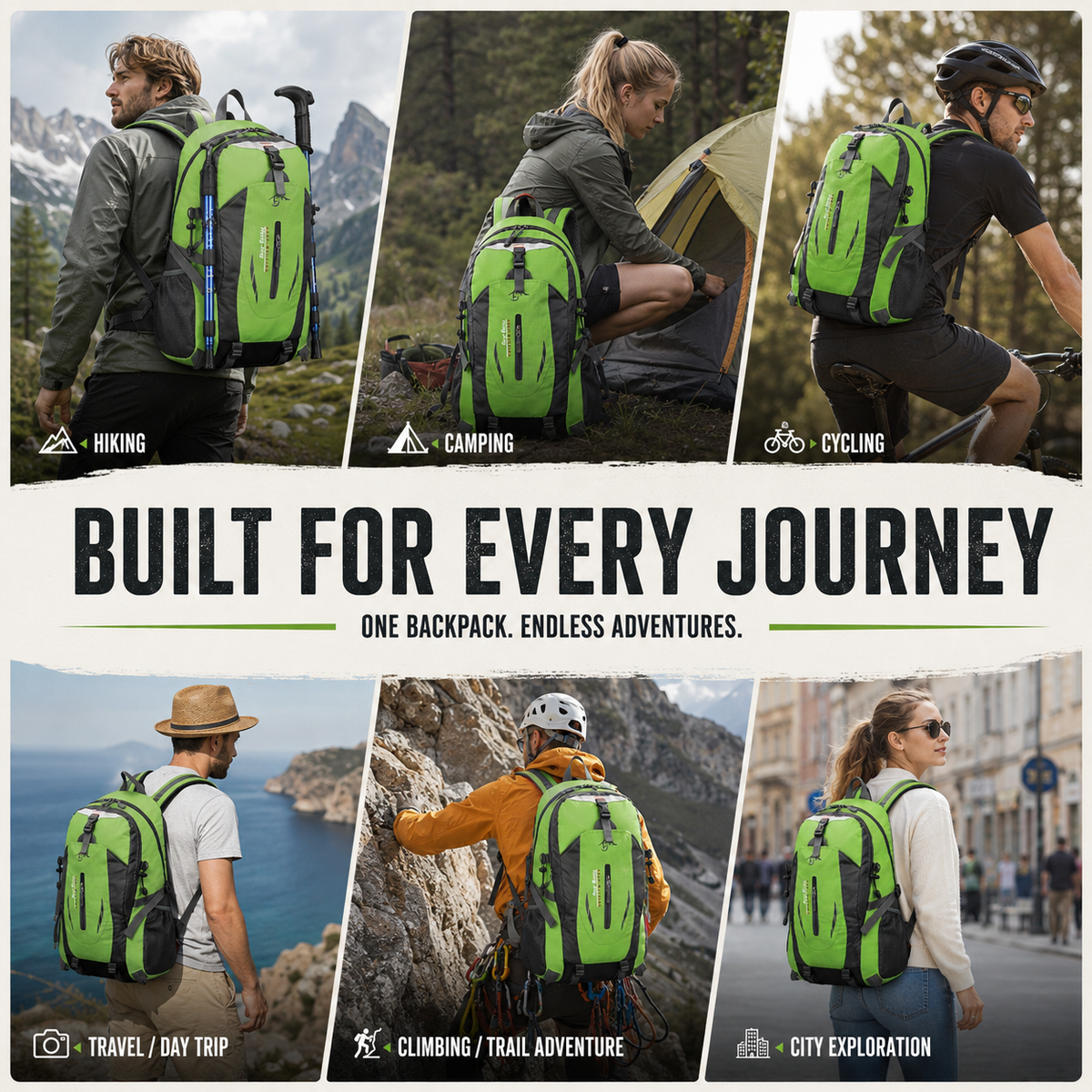 Nordspur | Roamvex Lightweight Multi-Purpose Outdoor Backpack