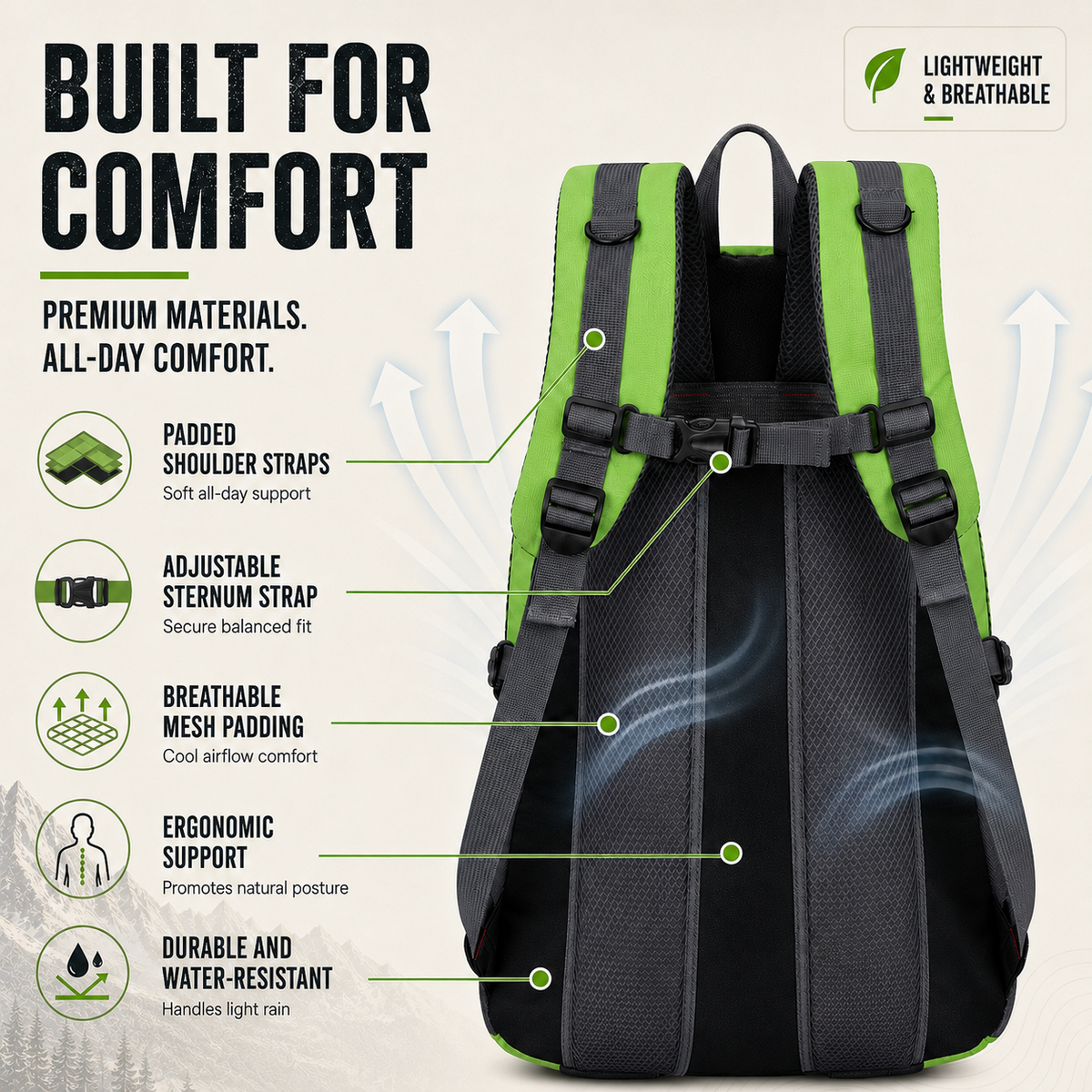 Nordspur | Roamvex Lightweight Multi-Purpose Outdoor Backpack