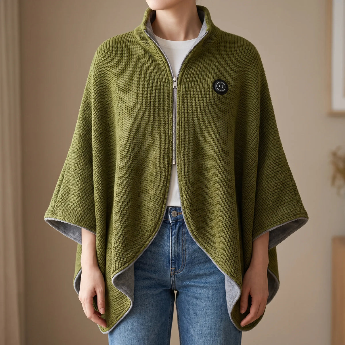 Velmora | Fleece Heated Blanket Shawl with USB, 3 Heat Settings, Machine Washable