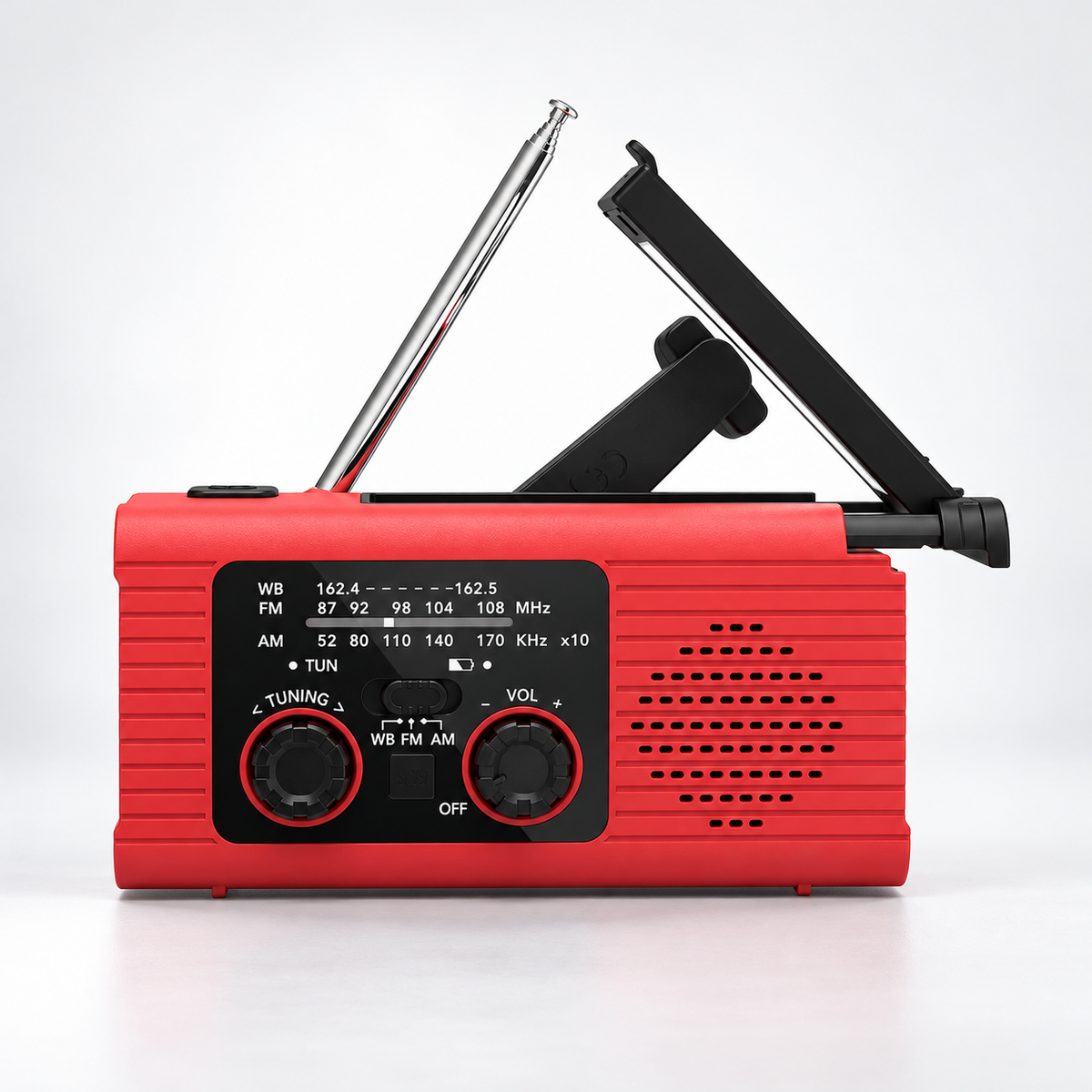 Vexorin | Emergency Torch and Radio Charger with Hand Crank