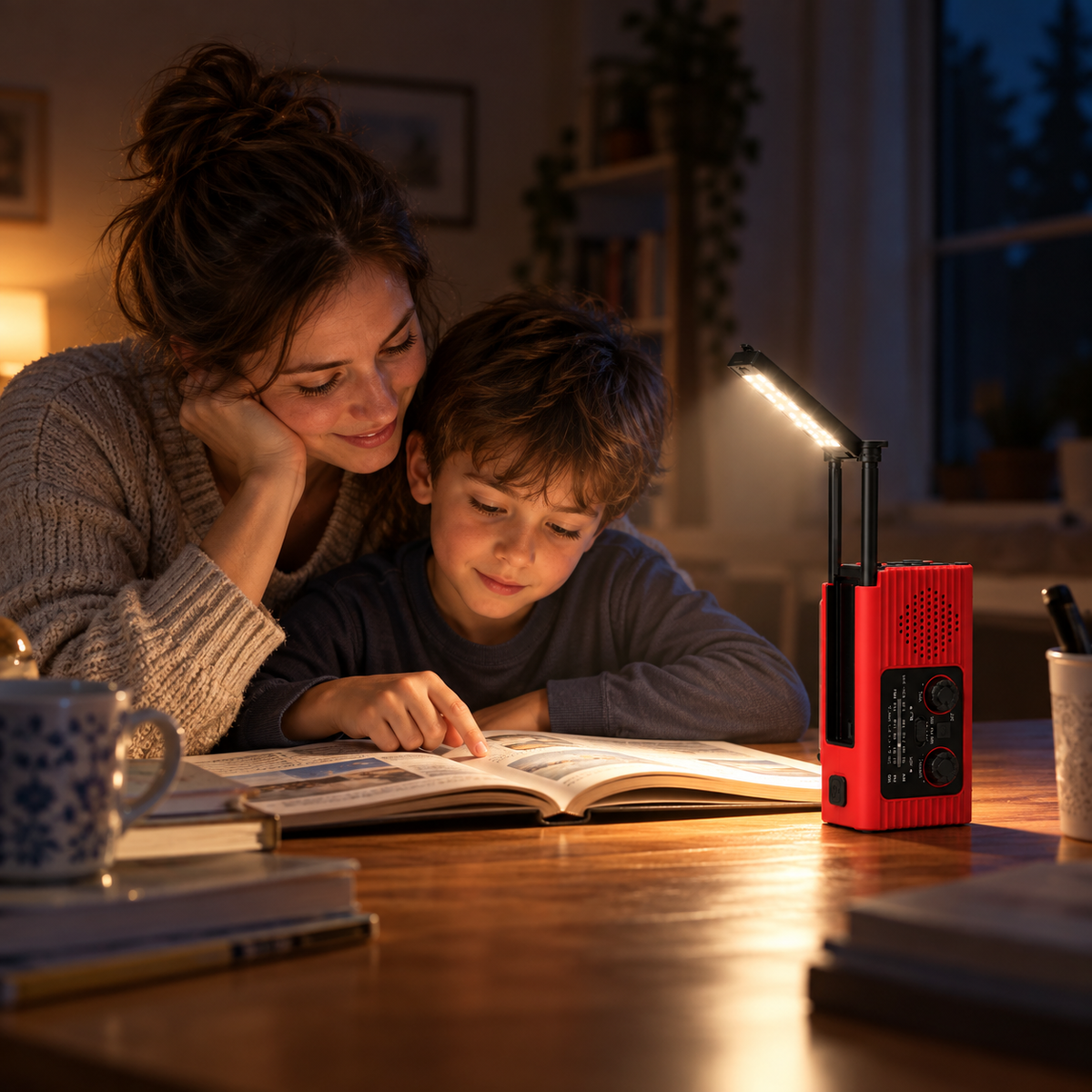 Vexorin | Emergency Torch and Radio Charger with Hand Crank