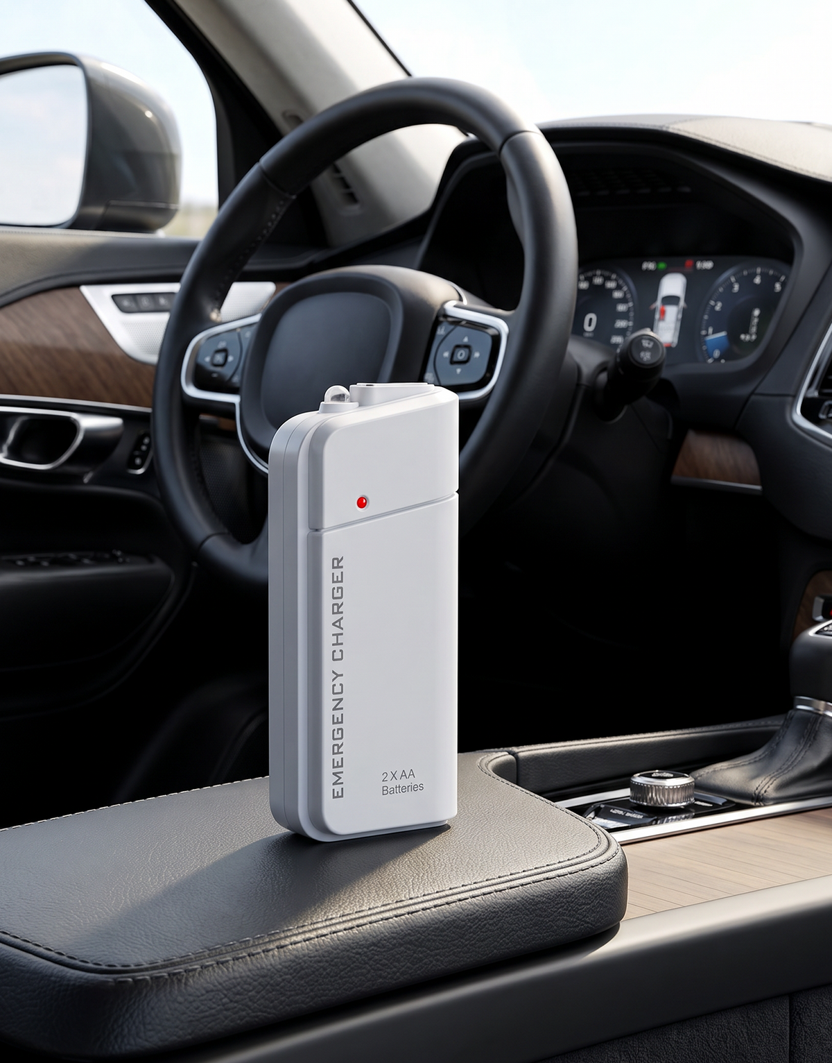 Voltaro | Portable Mobile Phone Charger with 2 AA Batteries, USB Charging, Pocket-Sized with LED Flashlight, Handy for Travel, Commuting and Power Cuts