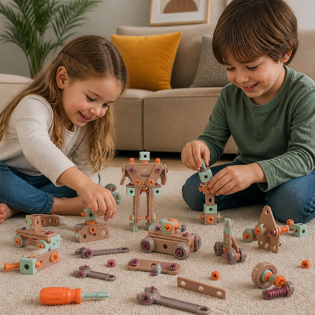 144-Piece Kids Tool Set with Drill & Toolbox