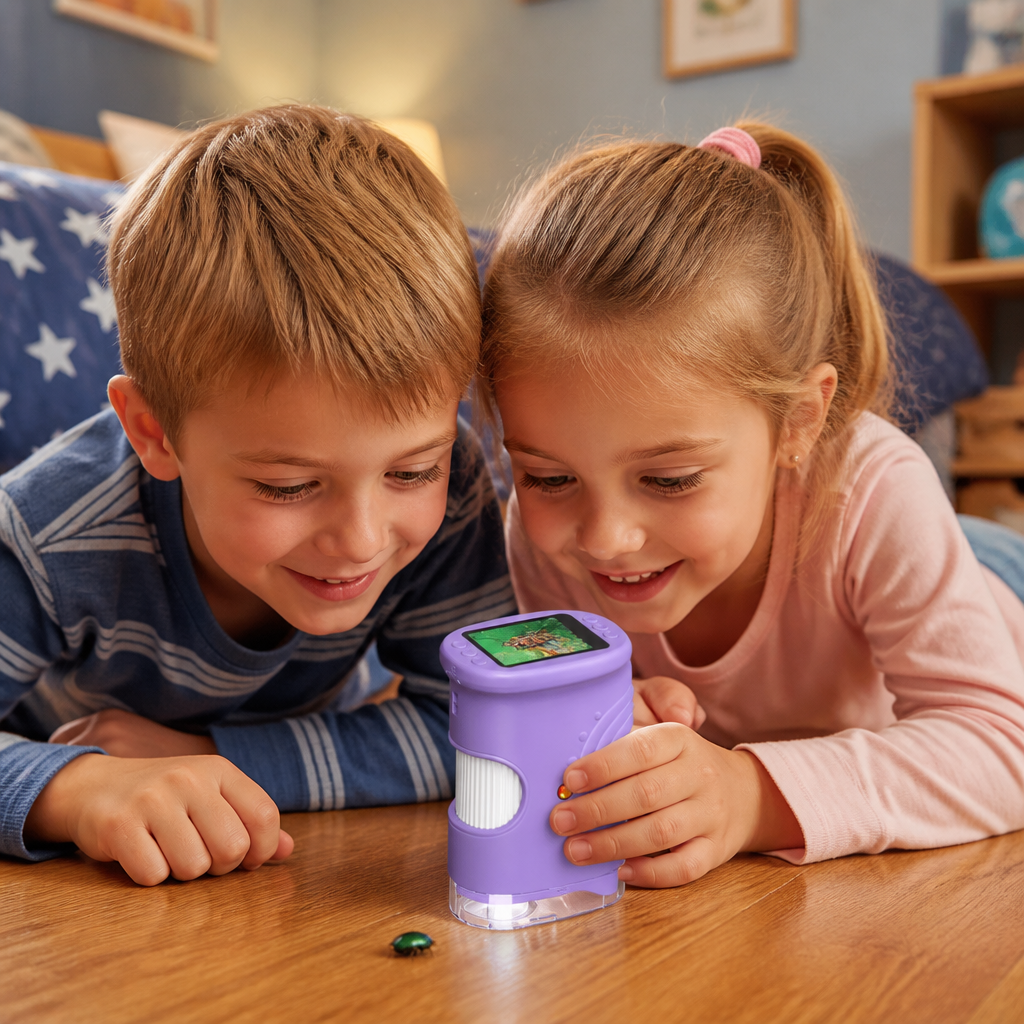 Kids' 2-in-1 Digital Microscope & Telescope with Photo and Video Camera