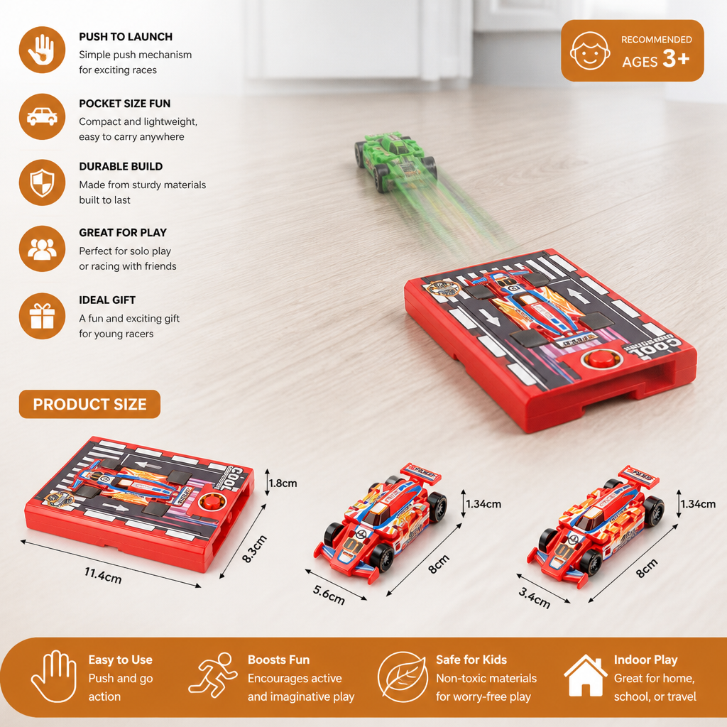 Pocket Size Race Car Launcher Toy