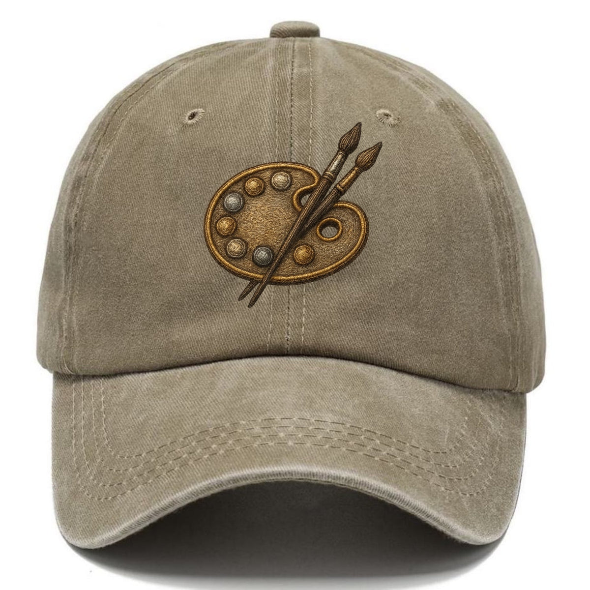 Artist Palette with Brushes - Painter Emblem - Classic Cap