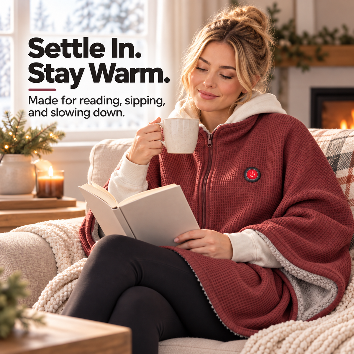 Wearable Heated Blanket – Hands-Free Desk Warmth