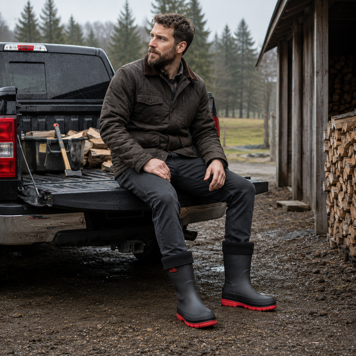 Wexmoor | Insulated Rain Boots for Winter Garden Chores