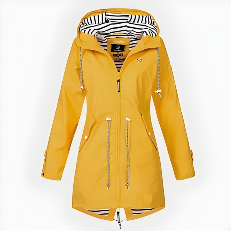 Wexonil | Women's Long Waterproof Rain Jacket with Breathable Fabric for Fast Commutes