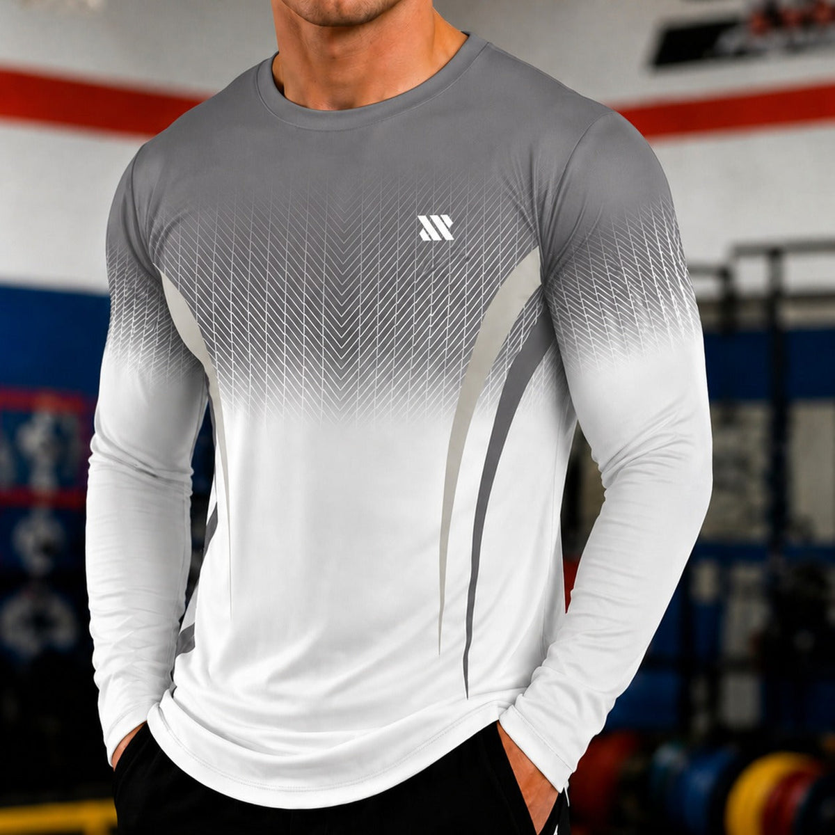 Long Sleeve Sports Fabric T-Shirt with UV Protection