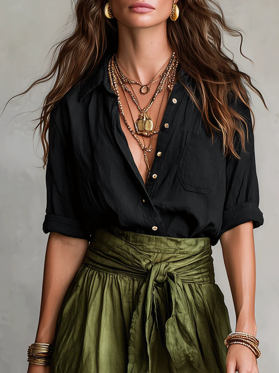 Tie-Waist Midi Set