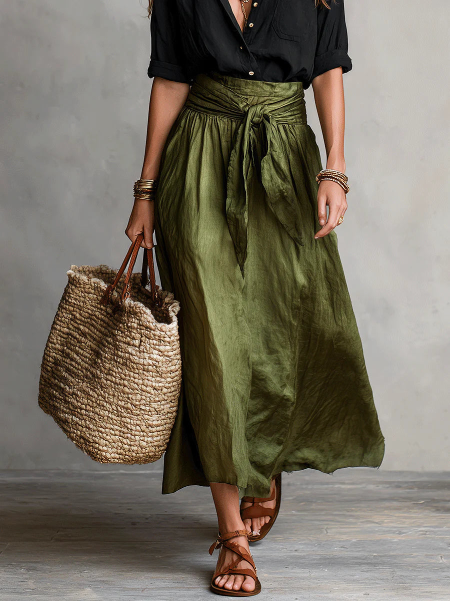 Tie-Waist Midi Set