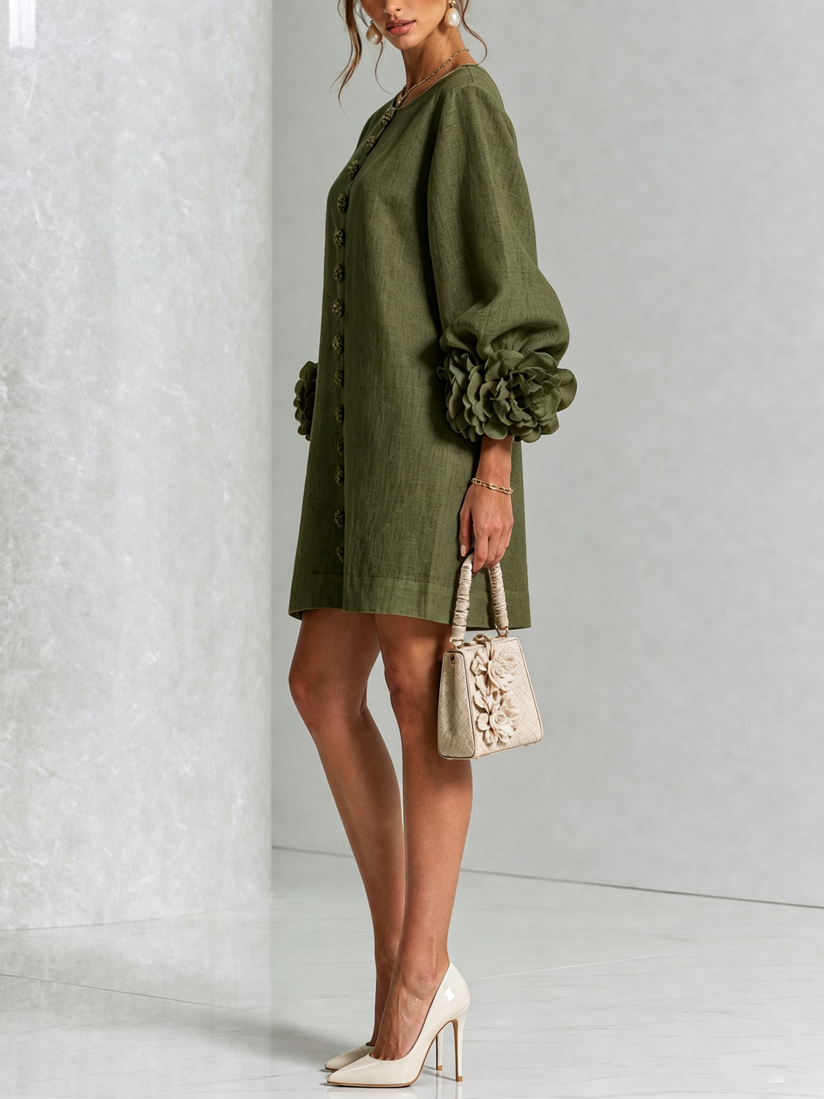 Sculptural Shift Dress