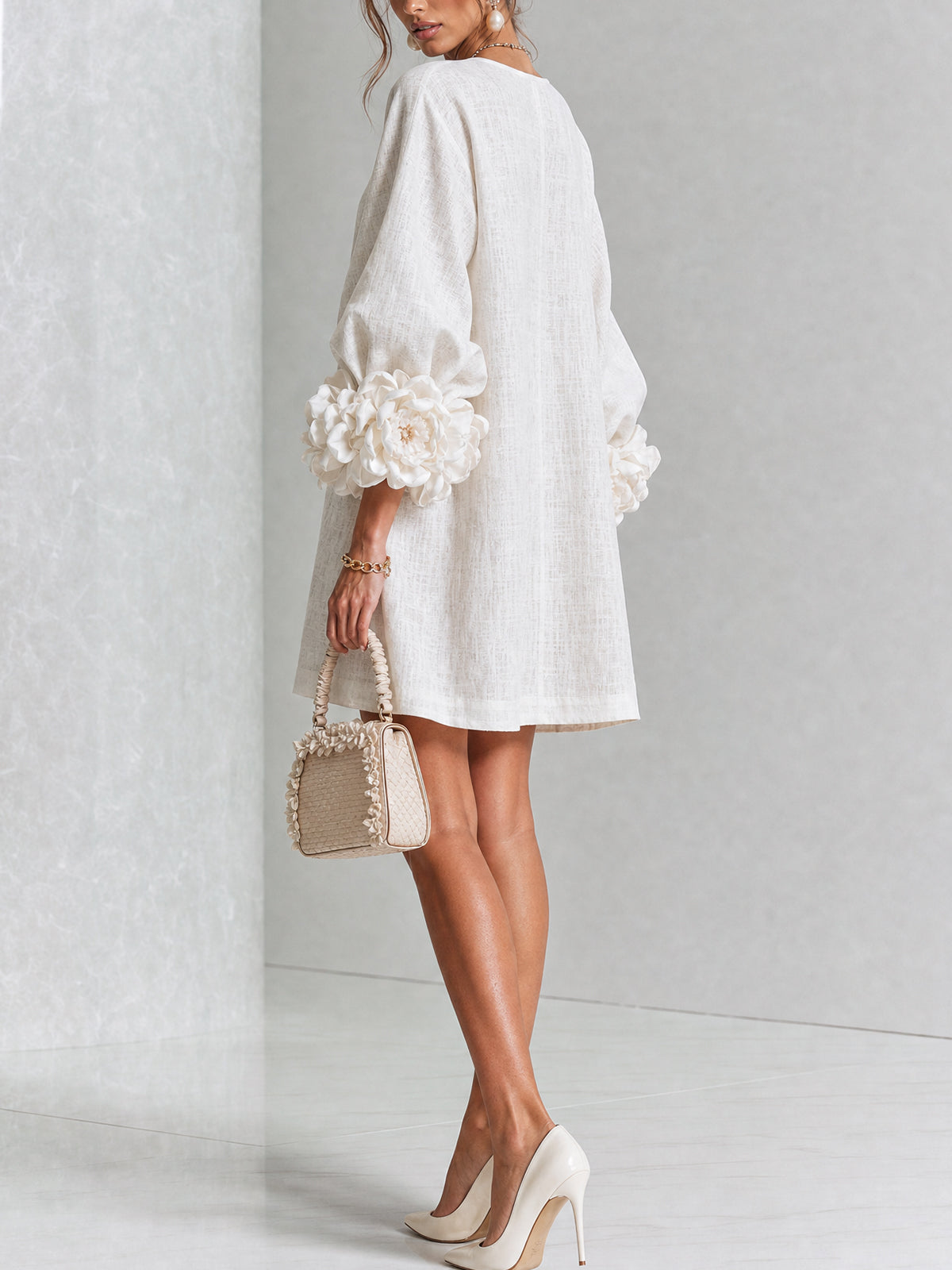 Sculptural Shift Dress
