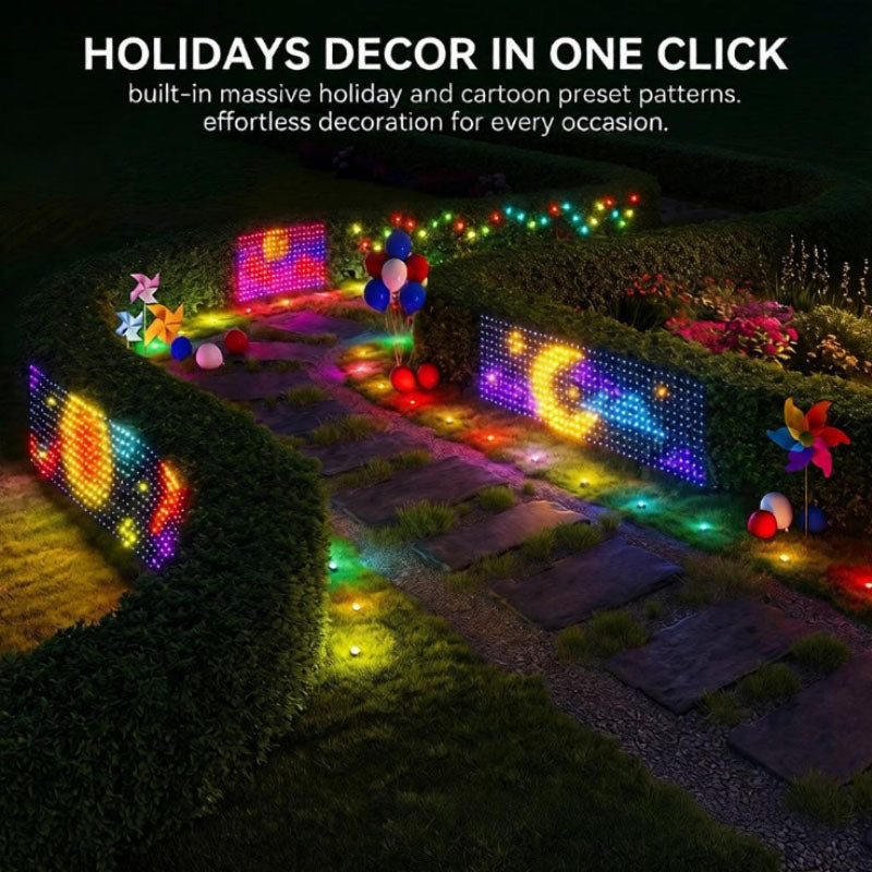 Zentavo | Smart RGBIC Balcony Railing LED Net Lights