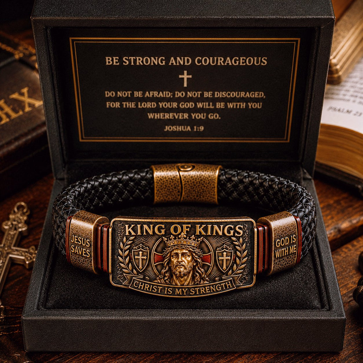 Christian Bracelet "King of Kings" – Symbol of Faith and Protection