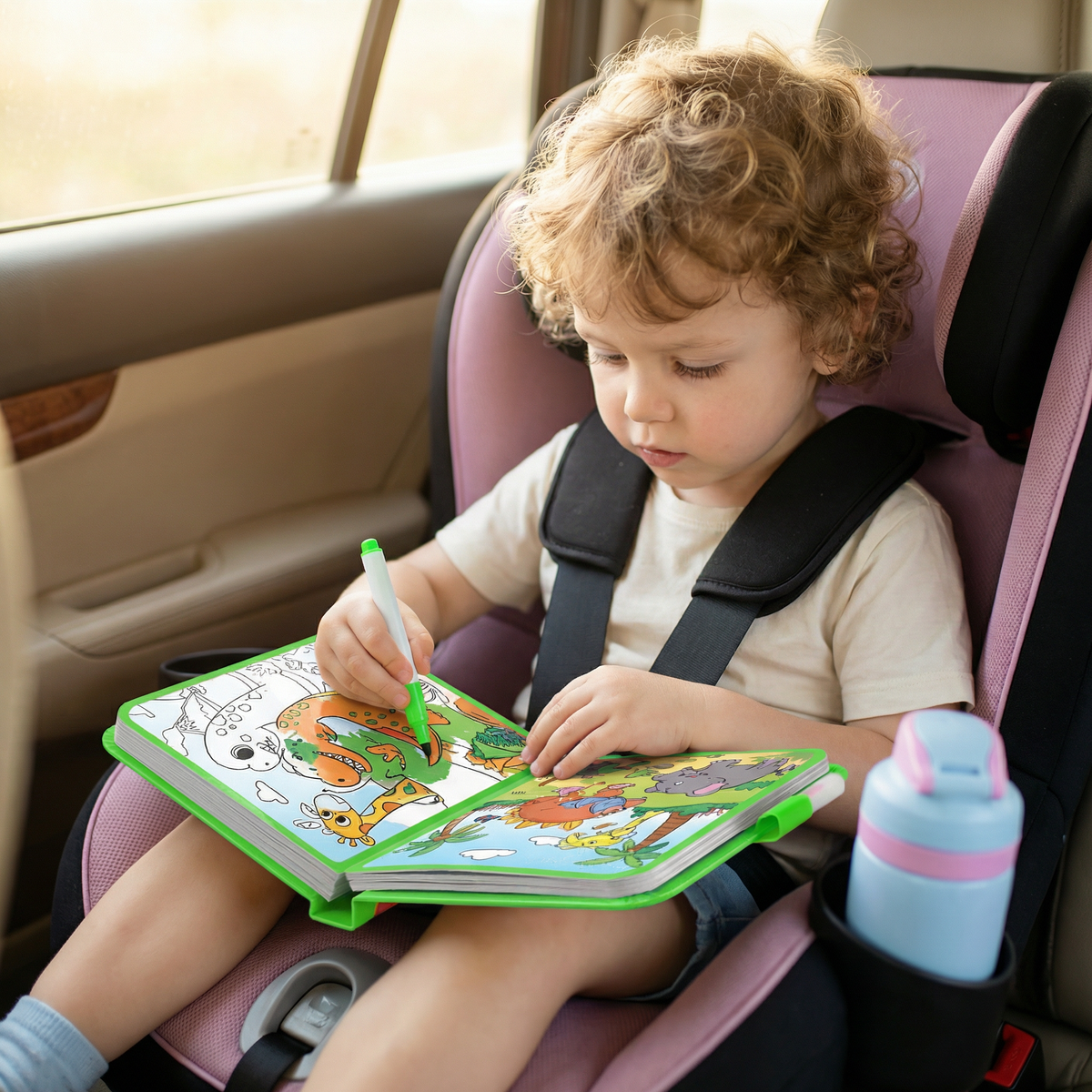 Magic Water Coloring Book – Reusable Mess-Free Coloring Book for Kids