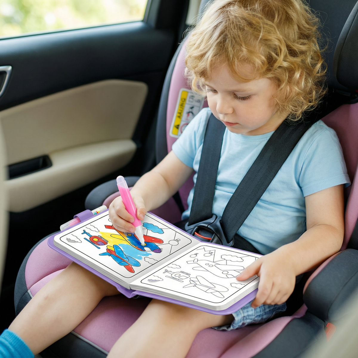 Magic Water Coloring Book – Reusable Mess-Free Coloring Book for Kids