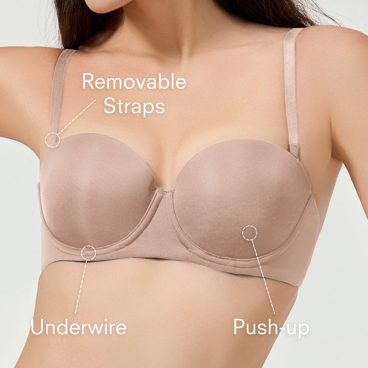 Anytime Strapless Push-Up Bra