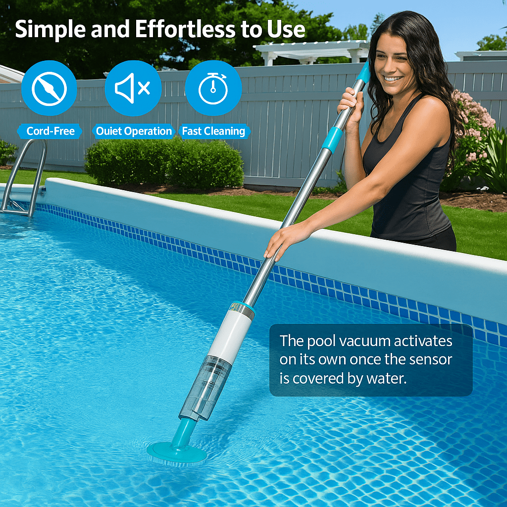 3 in 1 Cordless Rechargeable Pool Vacuum Cleaner