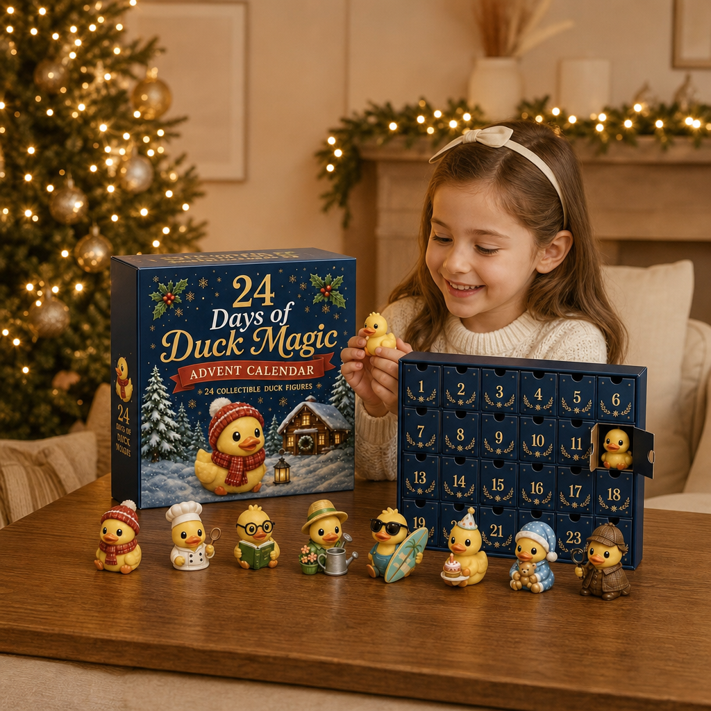 24-Day Advent Calendar with Magic Ducks and Cute Mini Collectible Figures