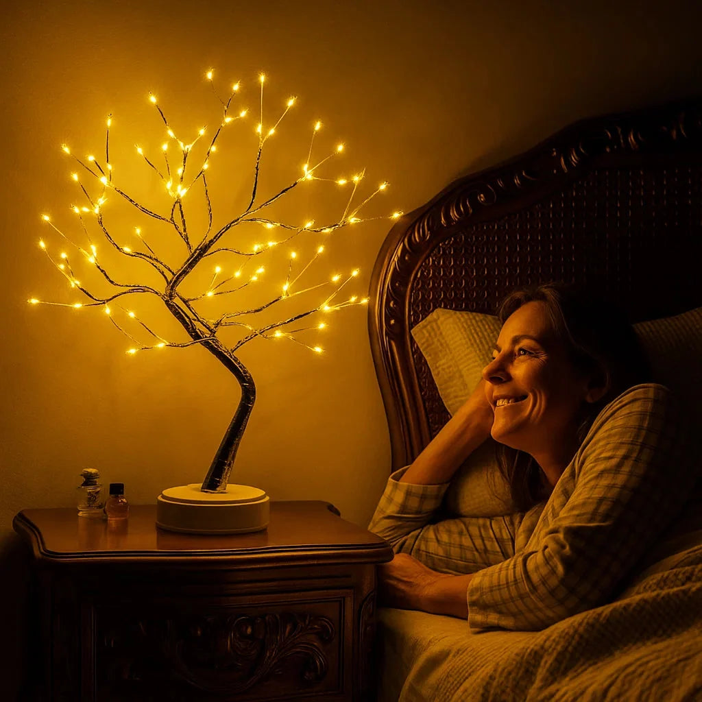 Handcrafted Tree Lamp with 108 Mini LEDs