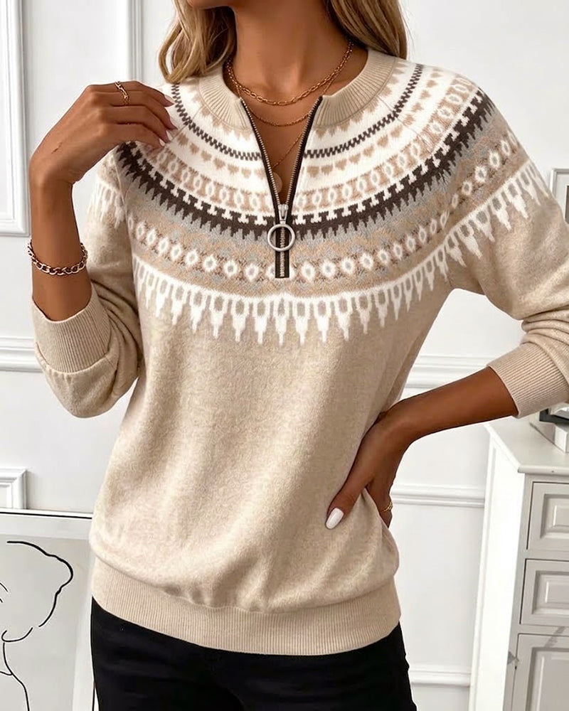Annemieke Sweatshirt with Zipper