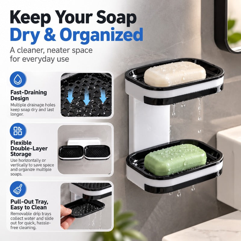 Pull-Out Drain Soap Rack