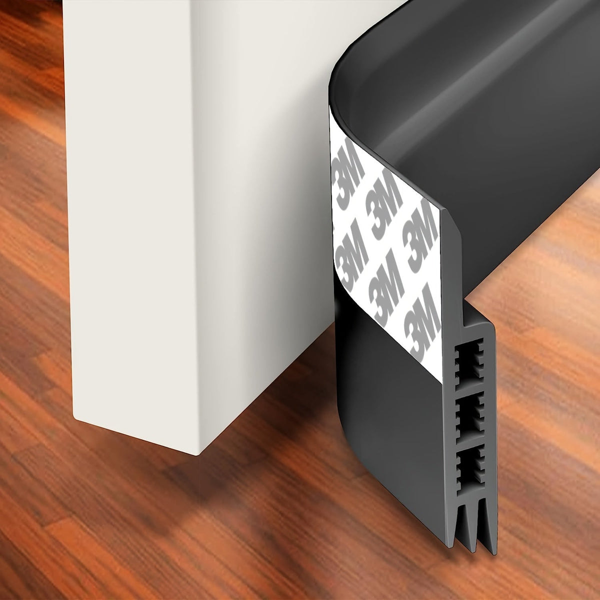 Door Draft Stopper - Silicone Door Scraper with Strong Adhesive and Sound Insulation