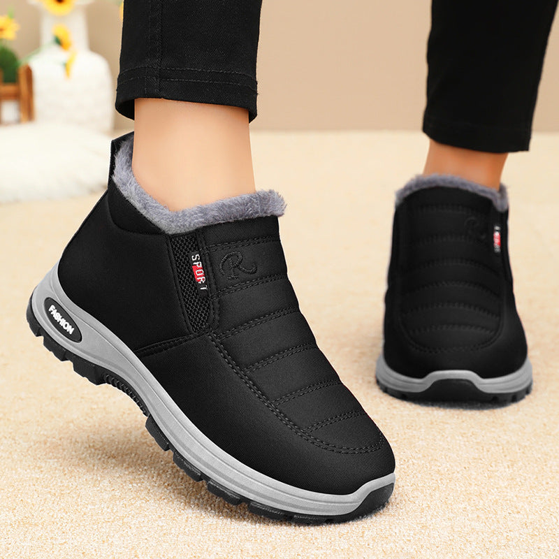 Women's Lunwick Winter Ankle Boots – Thick Plush Lining with Side Zipper & Cushioned Sole (US 4–12.5)