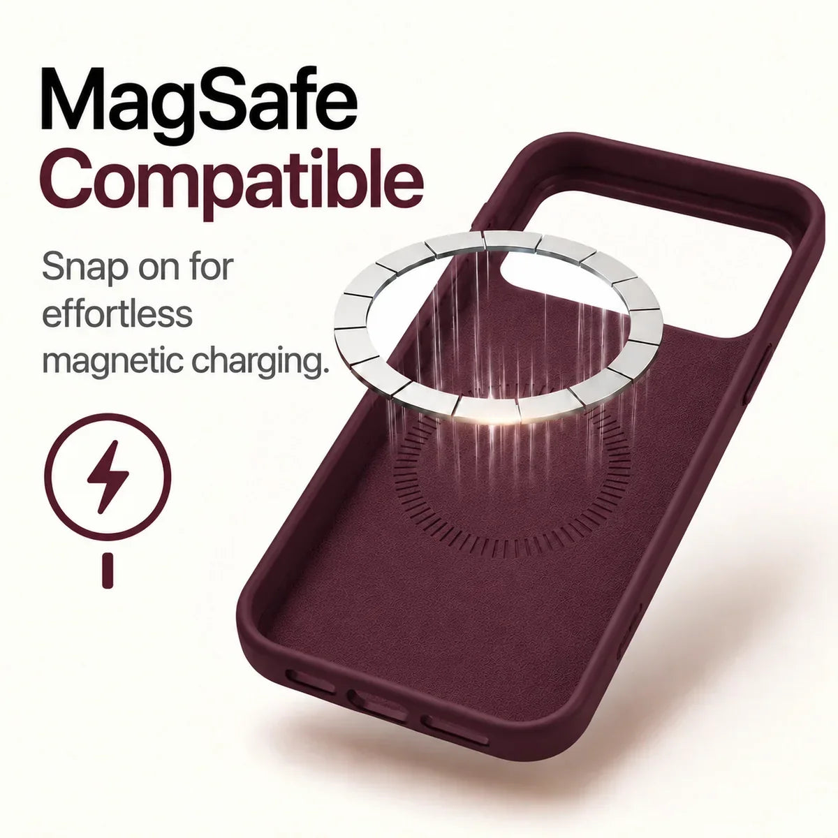 Soft MagSafe Silicone iPhone Case