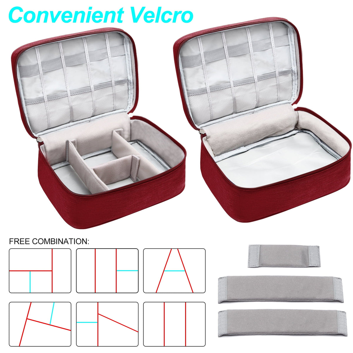 Travel Electronics and Cable Organizer Case