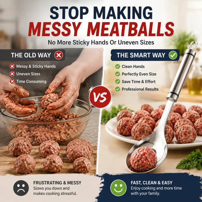 2-Pack Stainless Steel Meatball Maker Spoon