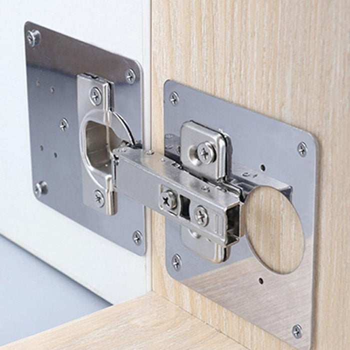 Stainless Steel Cabinet Hinge Repair Plate Kit