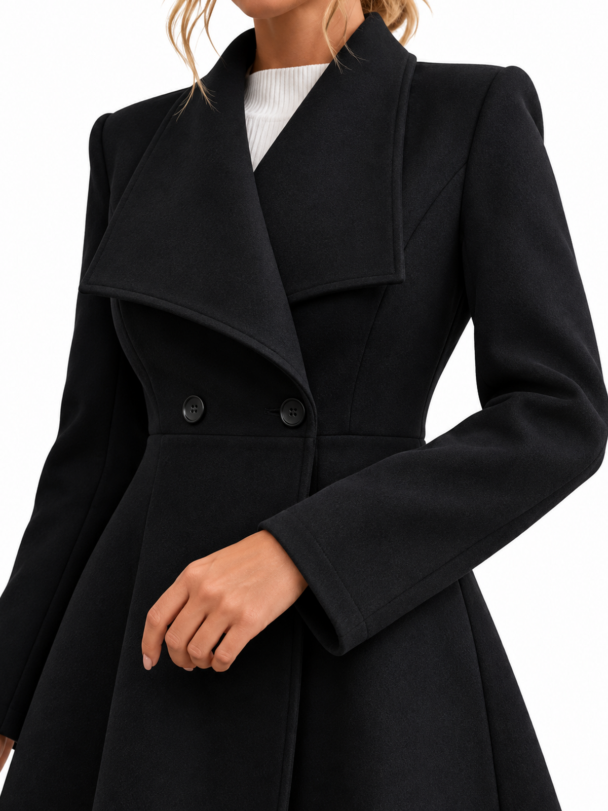 Women's Elegant Slim Fit Lapel Coat