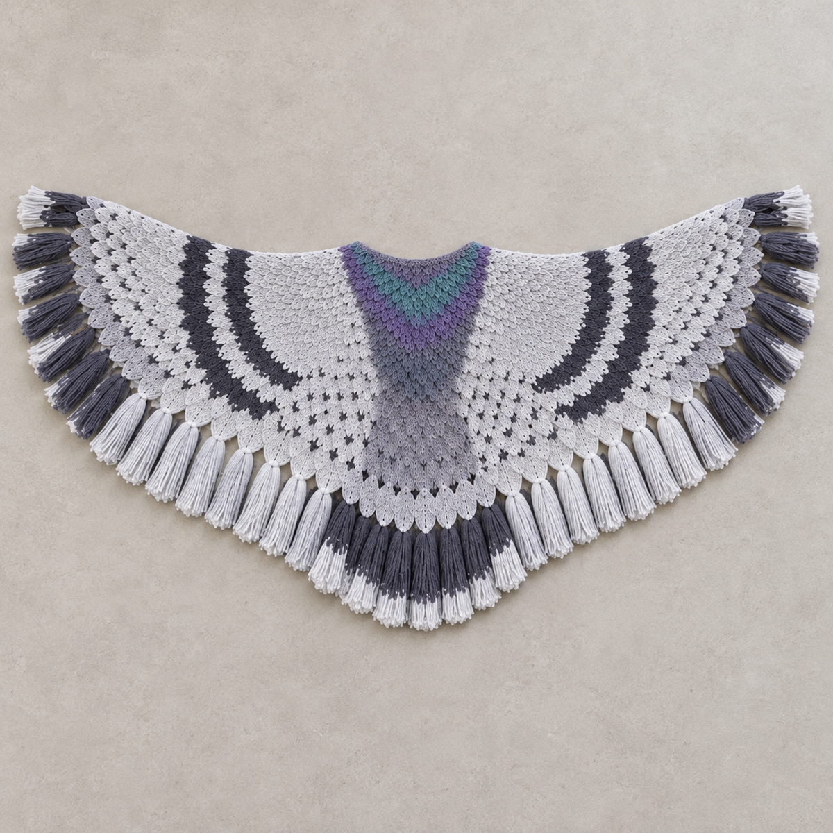 Pigeon Knitted Shawl