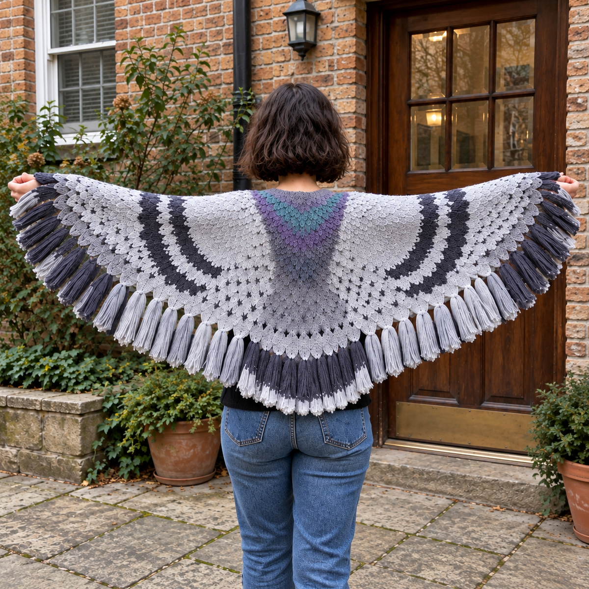 Pigeon Knitted Shawl