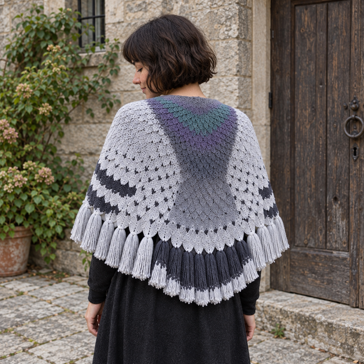 Pigeon Knitted Shawl