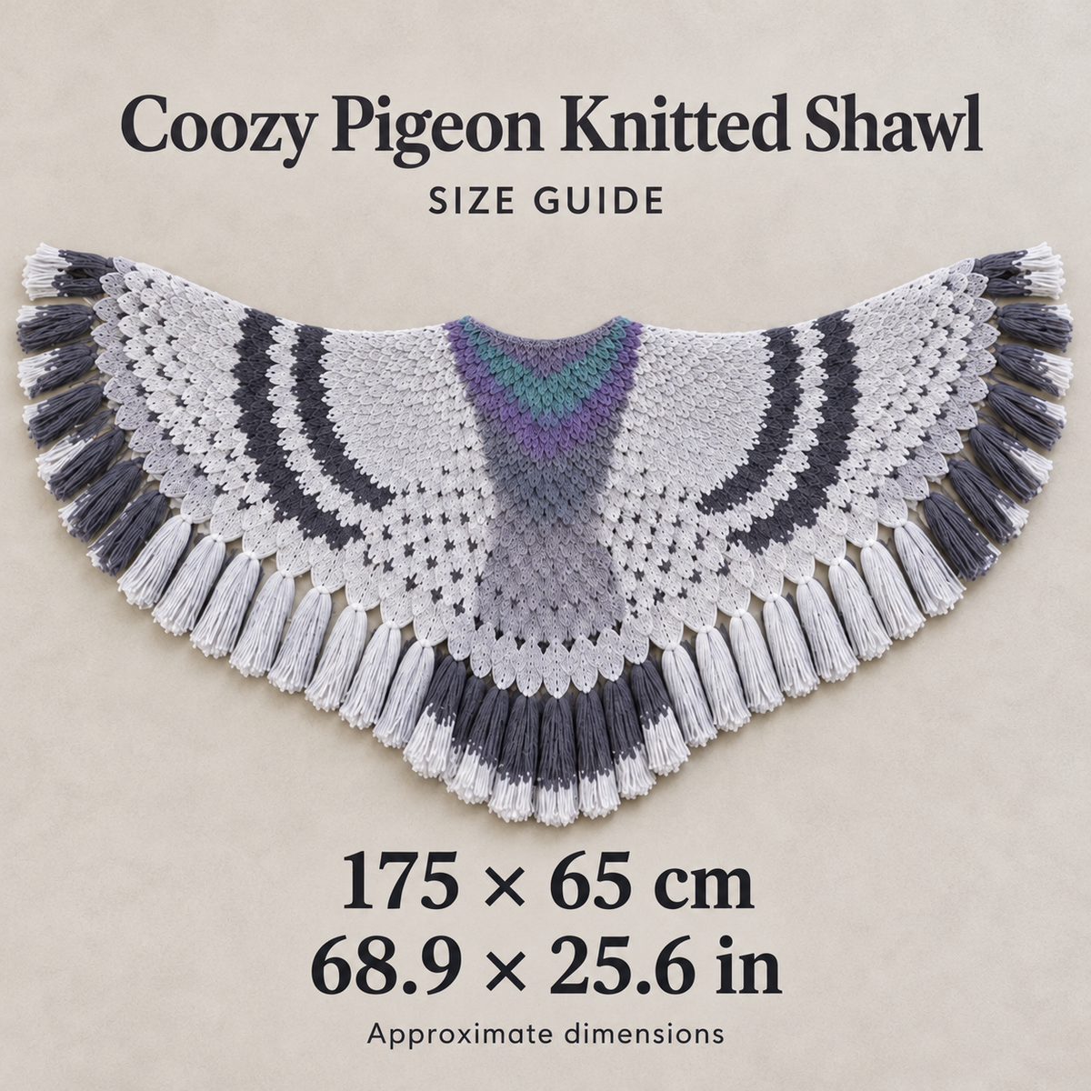 Pigeon Knitted Shawl