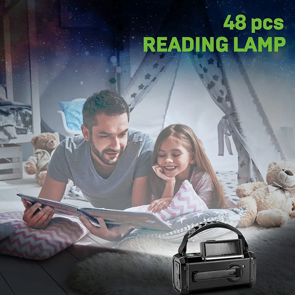 10000mAh Emergency Wind-Up Solar DAB Radio