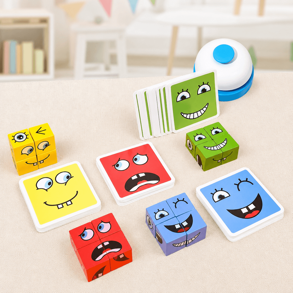 Expression Matching Cube Game for Quick Thinking & Family Fun