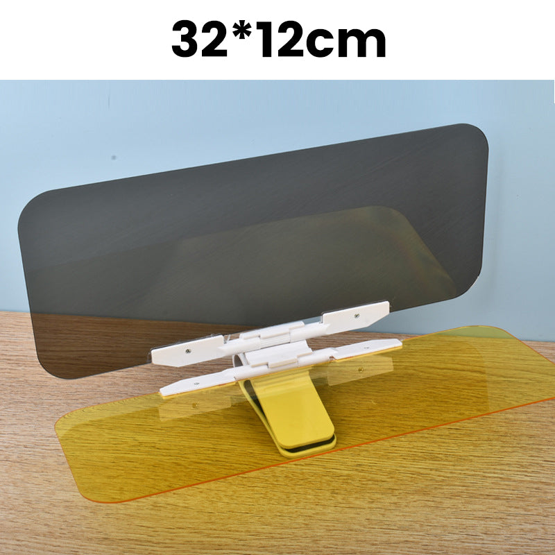 Universal HD Car Sun Visor with Anti-Glare Treatment, Day and Night Protection