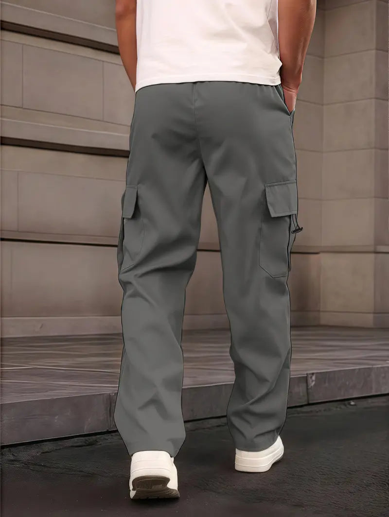 Men's Cargo Pants for All-Season Daily Wear | Straight-Leg | Slim Fit | Multicolor Pocket