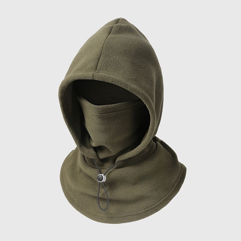 Fleece Balaclava Hood - 3-in-1 Face Cover & Neck Warmer - Plush Lined