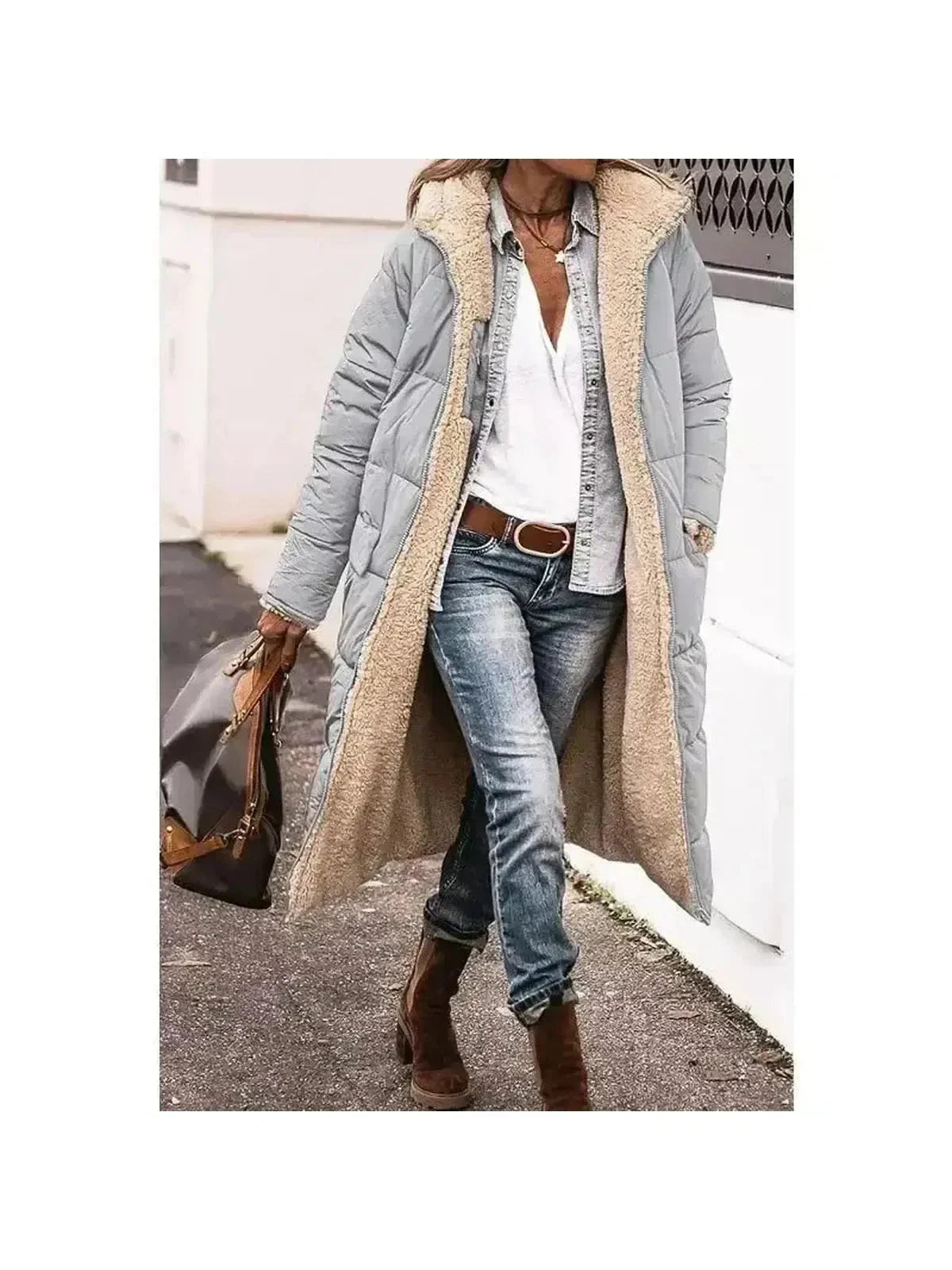Madeira Sherpa-Lined Winter Coat