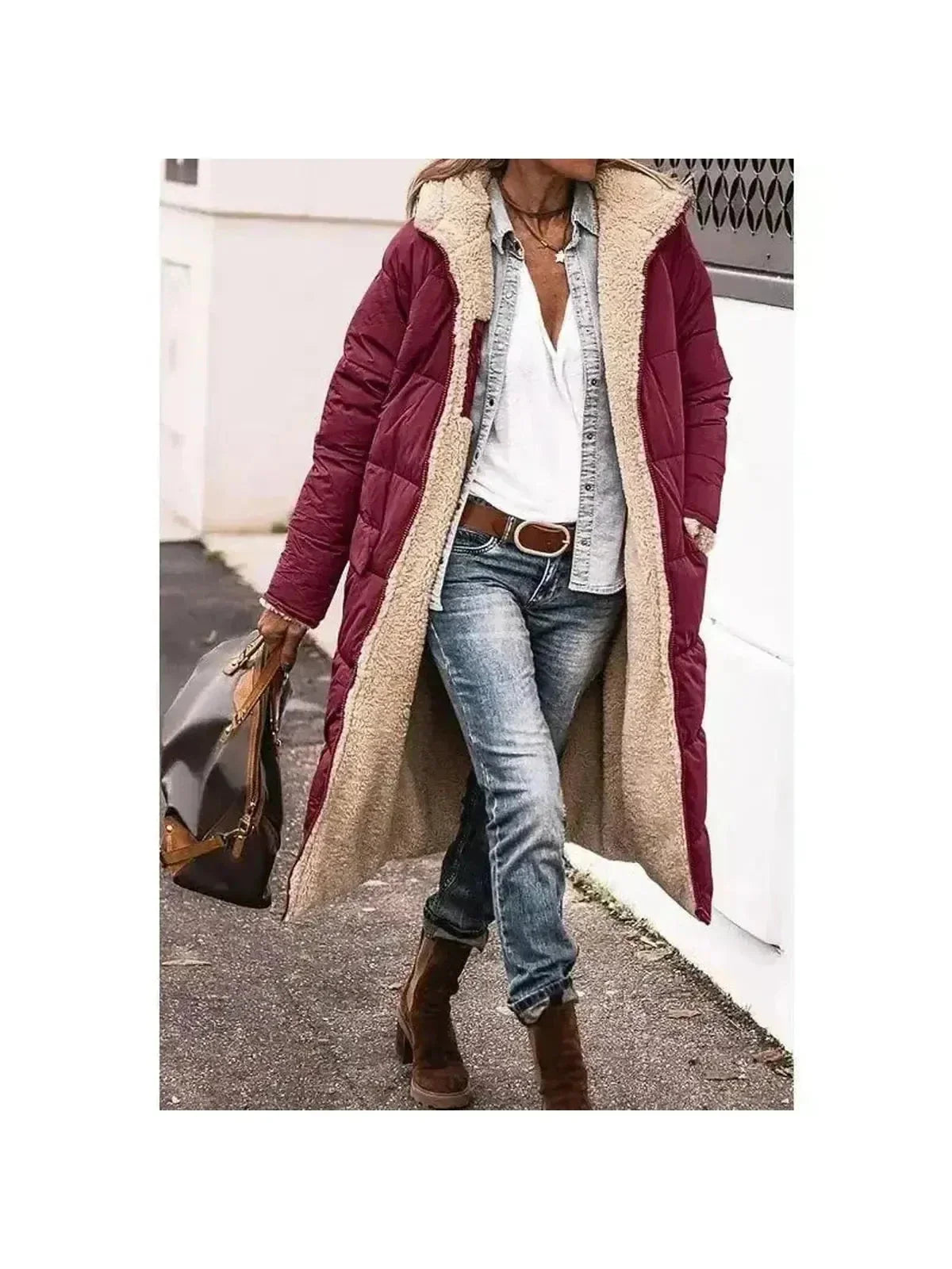 Madeira Sherpa-Lined Winter Coat