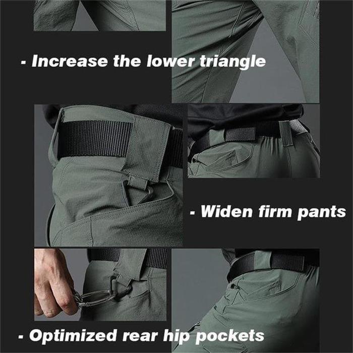 Men's Tactical Trousers with Waterproof and Windproof Protection for Outdoor Use