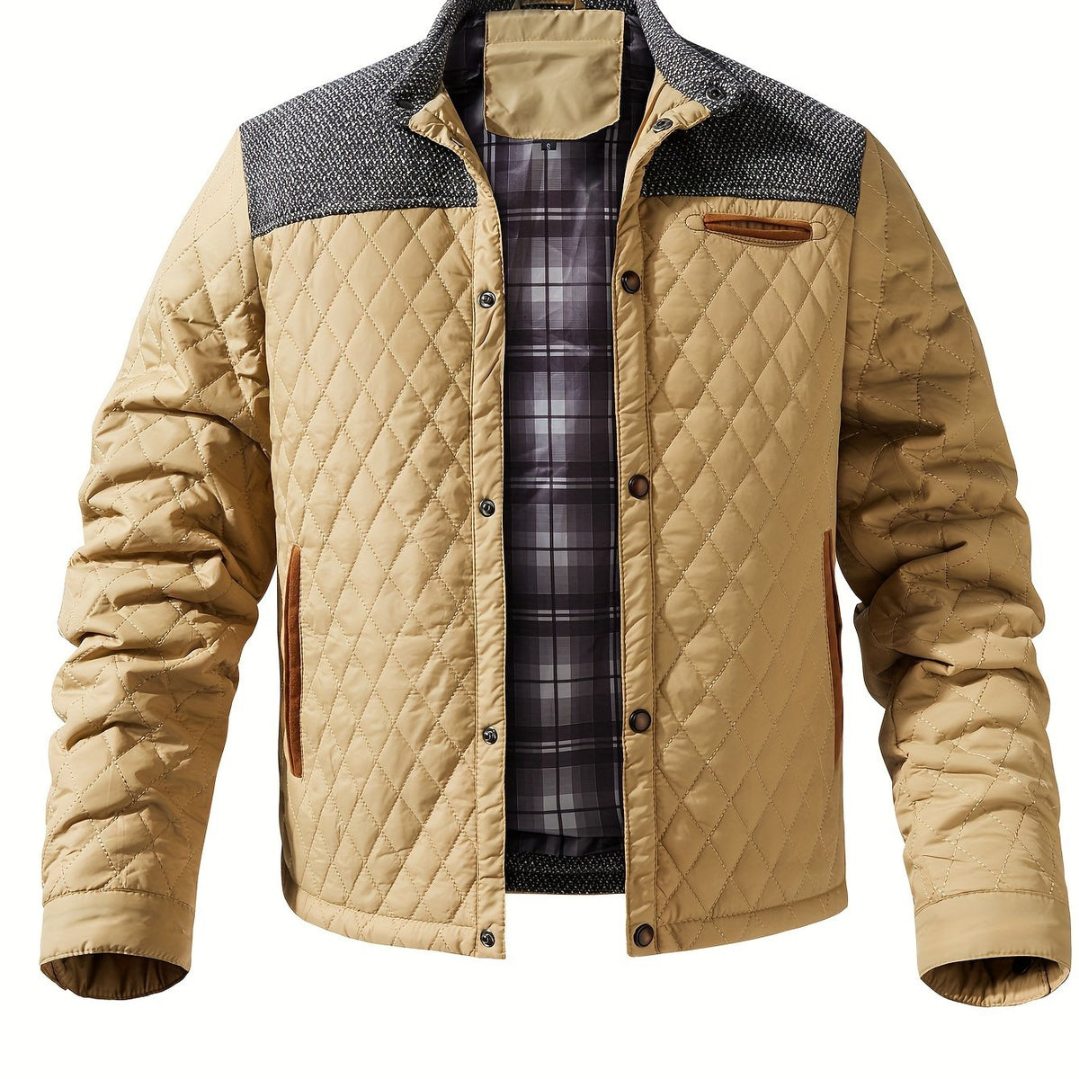 Gideon Quilted Stand-Collar Jacket