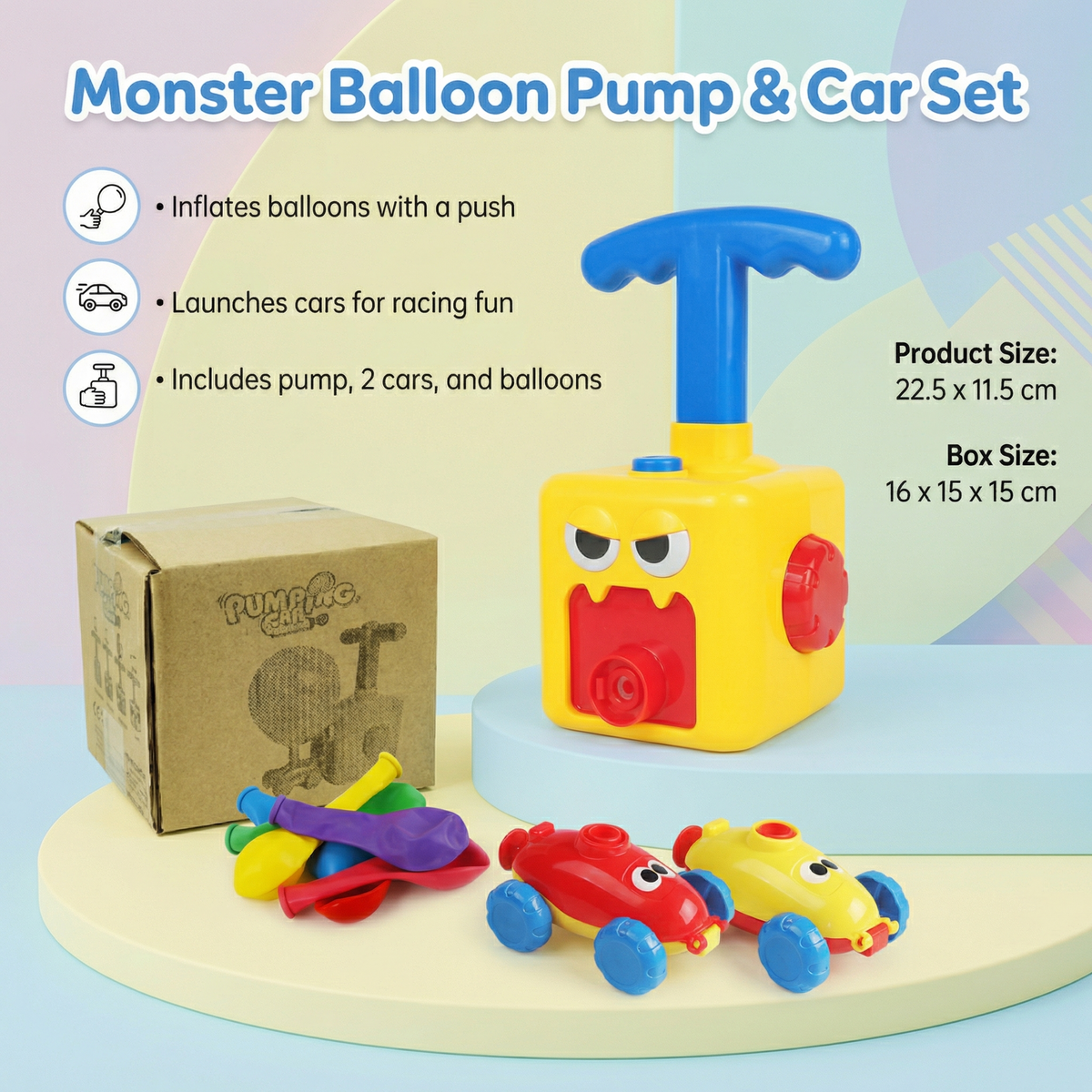 Balloon Launch Racing Car Toy