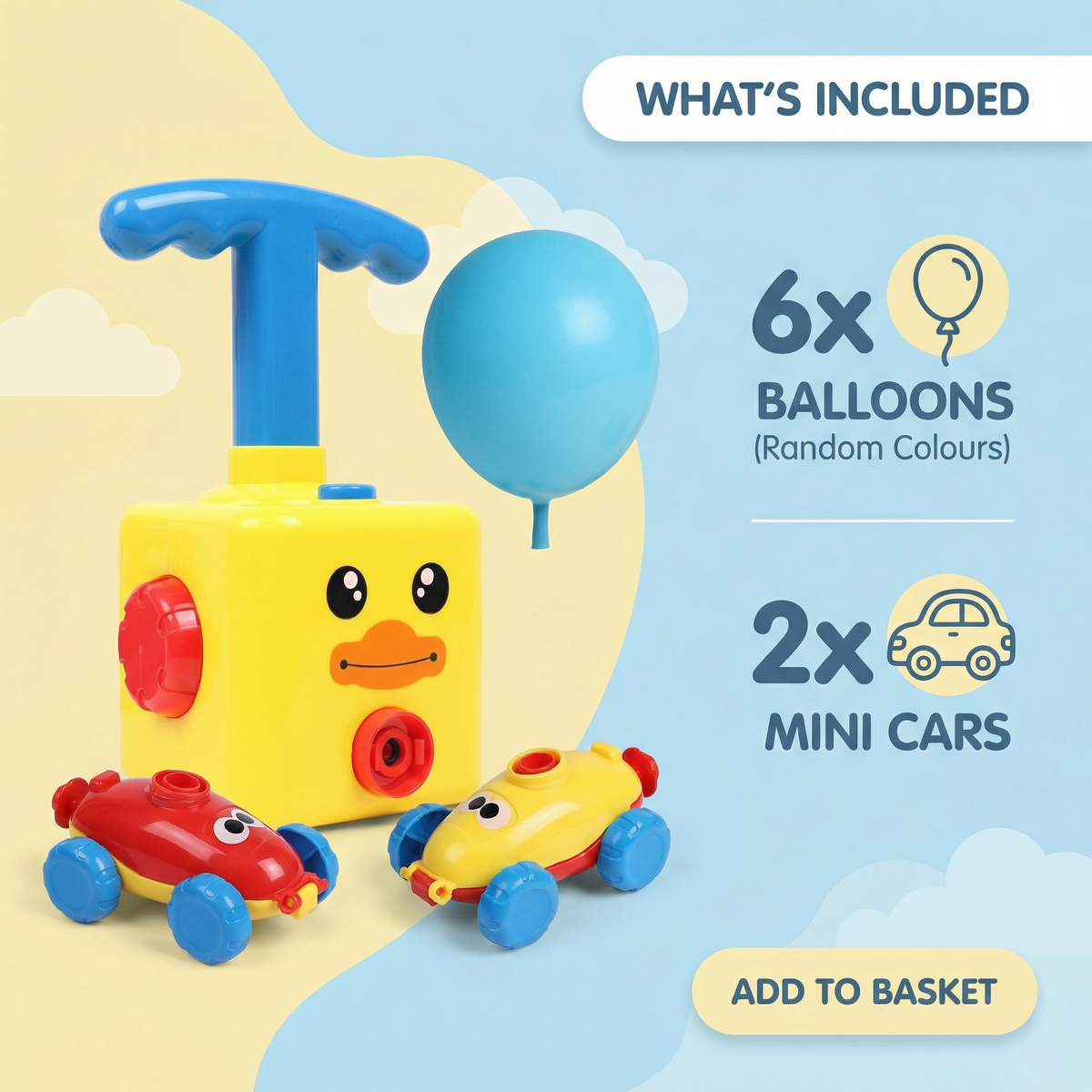 Balloon Launch Racing Car Toy